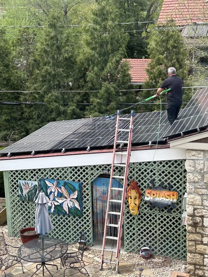Solar Panel Cleaning by Sparkle Window Cleaners
